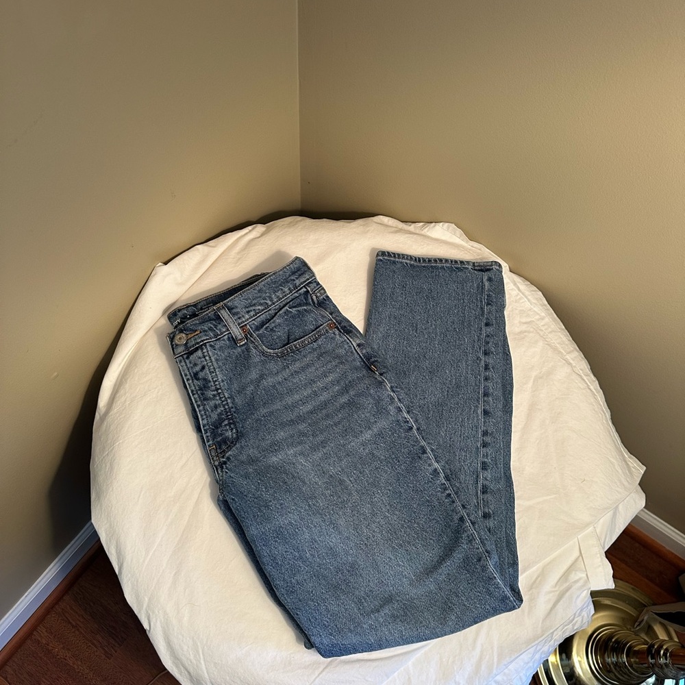 Slouchy Straight High Rise Old Navy Jeans